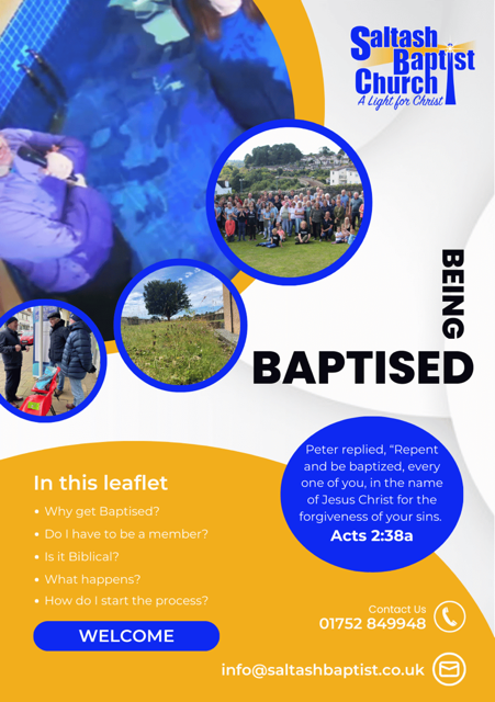 Being Baptised leaflet cover