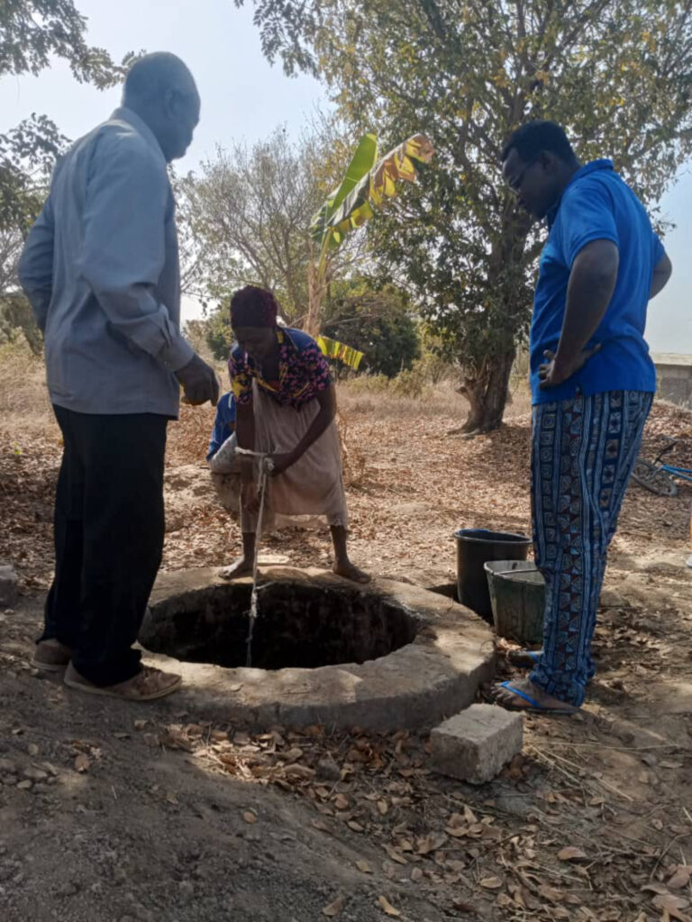 Digging out an old well