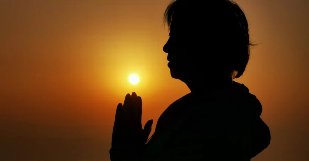 Prayer for Sunday sunset image