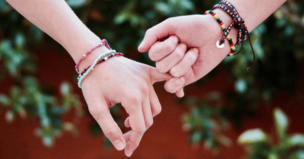 Hands of friendship